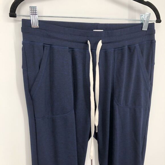 Zyia Active Sweatpants Womens Small Joggers Dark Blue Drawstring Pull On Tapered - Picture 2 of 14